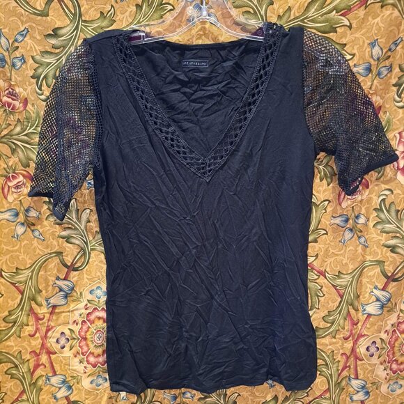 intimissimi Tops - black short sleeve mesh shirt